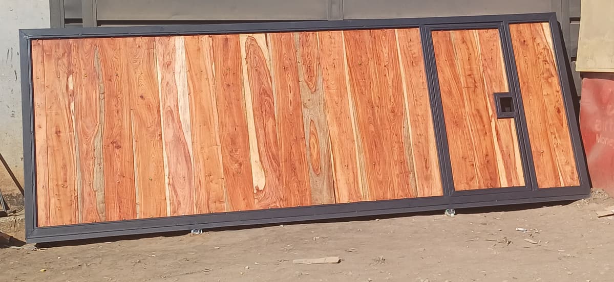 Industrial steel fabrication workshop