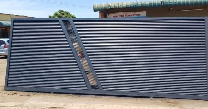 Industrial steel fabrication workshop