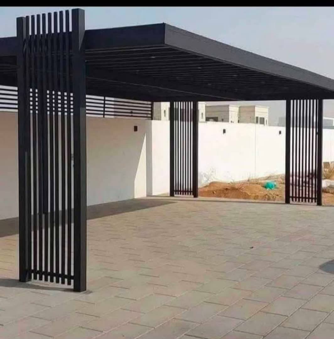 Industrial steel fabrication workshop